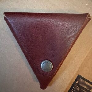 Portland Leather Goods Nutmeg Triangle Leather Pouch